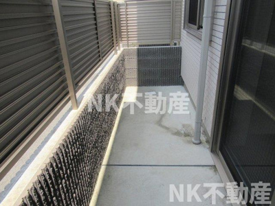 【バルコニー】 | サン・メゾンC棟（東花園賃貸） | お洗濯にも便利なバルコニー付き