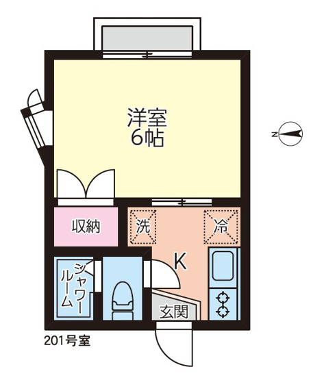 【間取り】 | 最上階の角部屋で明るく風通しの良いお部屋です。