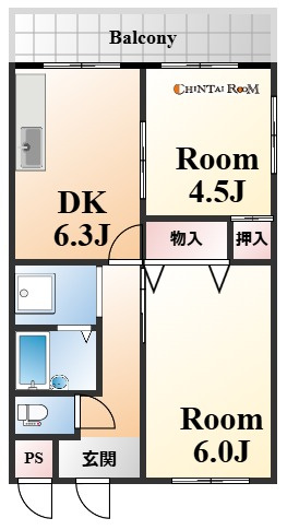 ニューライフ岡本の間取り