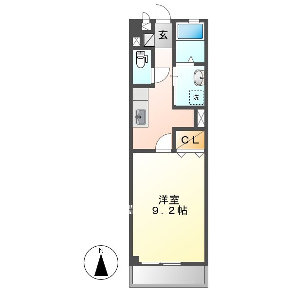 レーベン中畝ⅡBの間取り