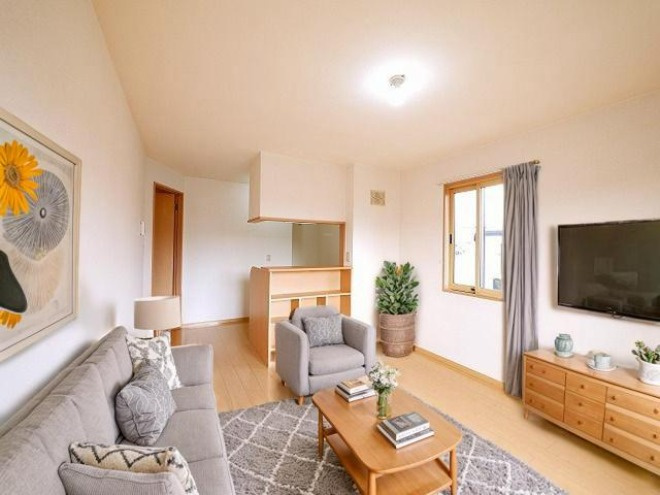 グランシャリオ（八条）の居間・リビング|CGで家具等を配置したもので家具等は含まれません