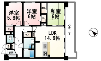 【間取り】 | Mプラザ堅田駅前表通り