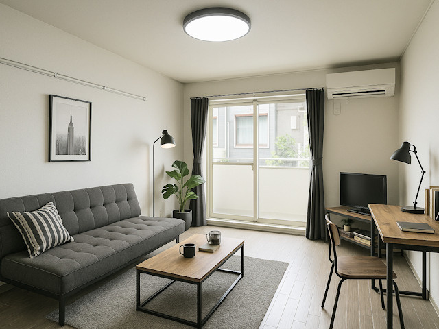 メゾン・ド・スリシエCの居間・リビング|CGで家具等を配置したもので家具等は含まれません