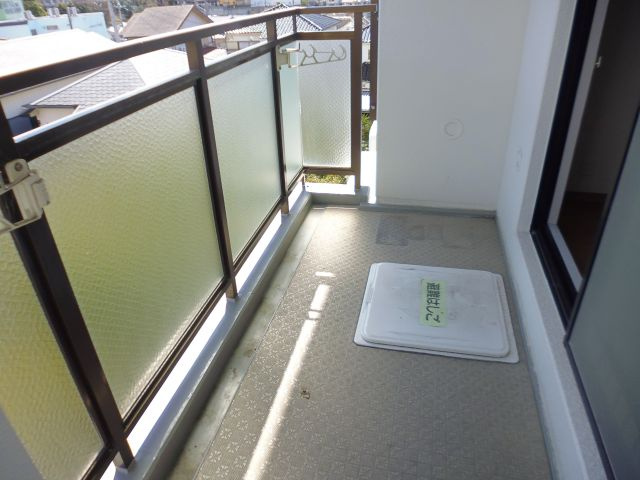 パルピアマンションのバルコニー