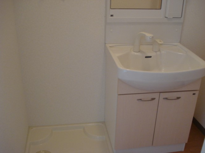 フラワーハウスの洗面所|忙しい朝には欠かせない洗面所です