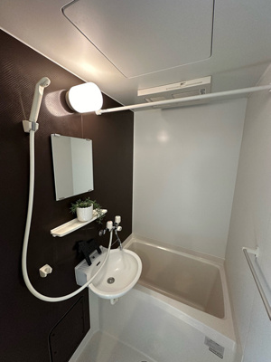 【浴室】 | アイザックヒルズ百合丘 | バスルームは洗面台付きの2点ユニットです♪浴室暖房乾燥機＆物干しバー付きで雨の日のお洗濯に便利です☆