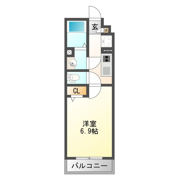 リブリ・グラーデ塚本の間取り
