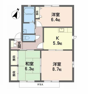 【間取り】 | リバーサイド忠岡