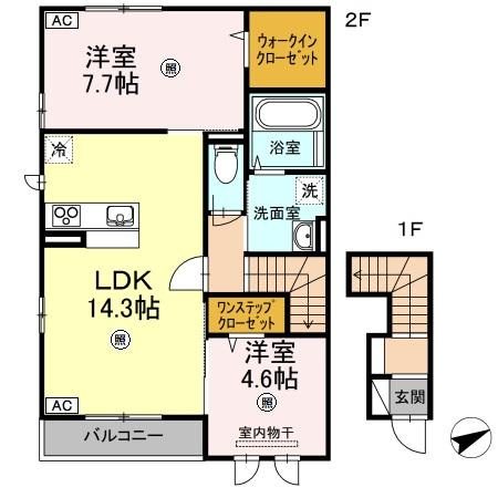 セントセシリア　A棟の間取り
