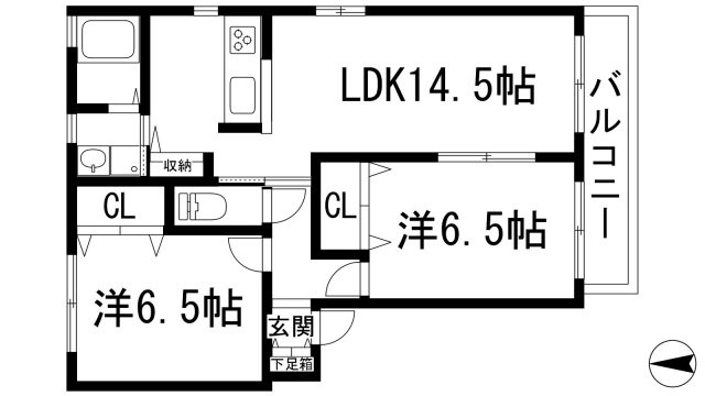 【間取り】 | ランジェ御殿山