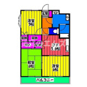 【間取り】 | アミューズベアーⅡの間取り
