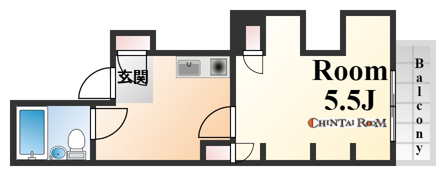 シャトレ春日野道の間取り
