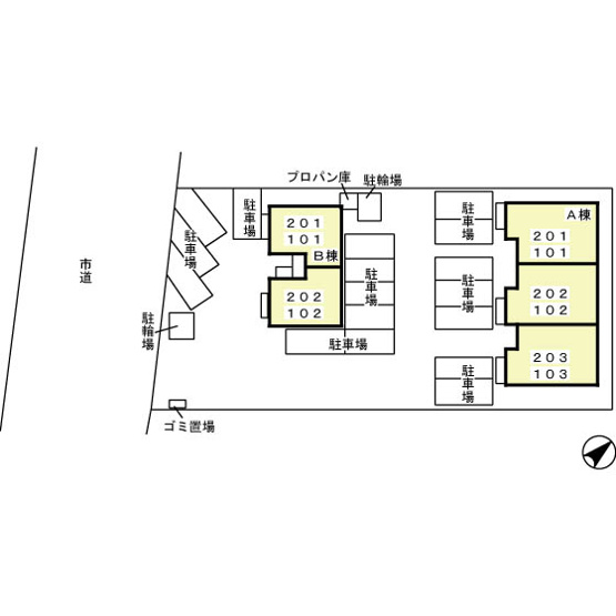 【区画図】 | サウスコートＢ
