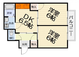 【間取り】 | ロイヤル鳳2番館