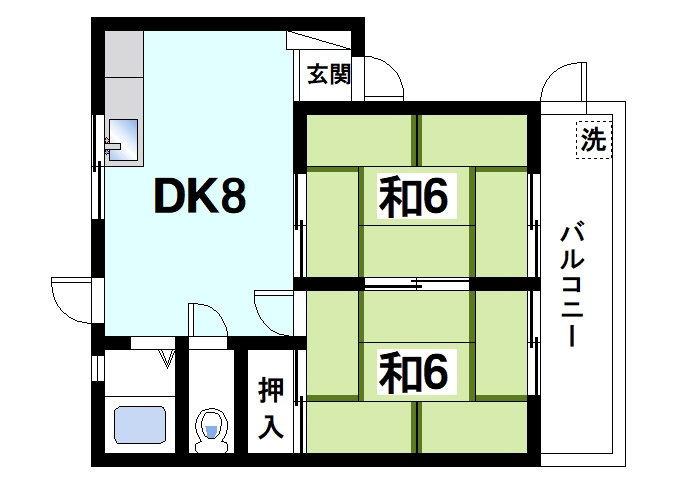ニュー芝ハイツの間取り|畳が心地よい和室があります