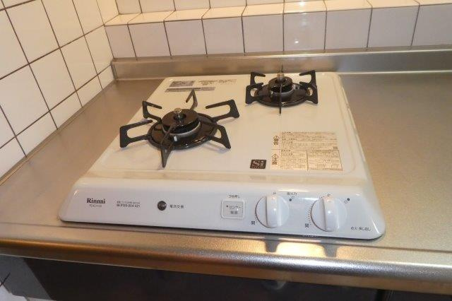 シティーハイツのキッチン|2口ガスコンロ