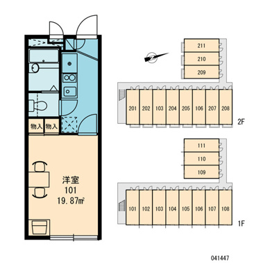 【区画図】 | ボヌールメゾンＤ