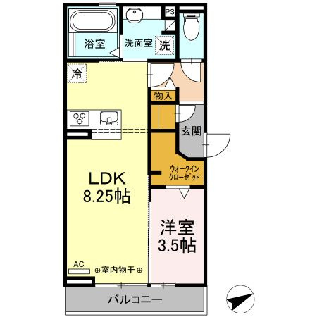 【間取り】 | エスペランサＳ　Ⅵ