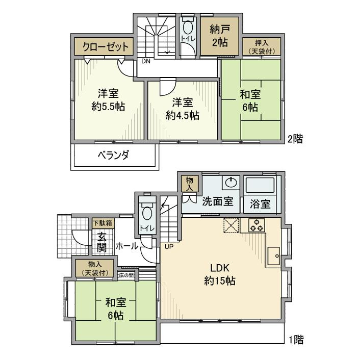 和泉が丘戸建の間取り