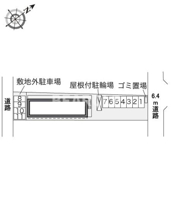 【駐車場】 | レオパレス本堅田Ⅰ番館