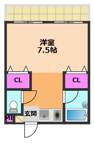 【間取り】 | プチパレ天神