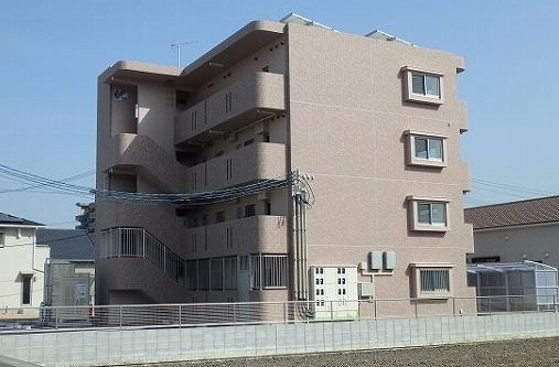 倉敷市真備町川辺の賃貸マンションの外観パース