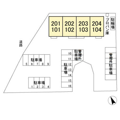 【区画図】 | フローラハウス | 配置図