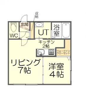 【間取り】 | CENTNIA（セントニア）山の手 | ※５号室タイプ