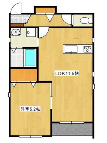 マミール伊伝居の間取り