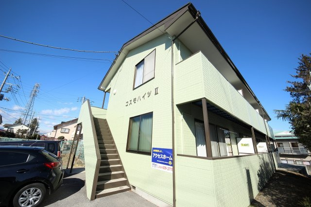 コスモハイツⅡの外観|落ち着いた雰囲気の外観です