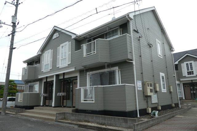 岡山市南区内尾のアパートの外観