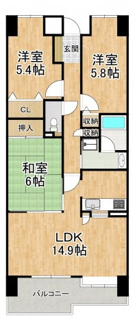 【間取り】 | ライオンズマンション金剛
