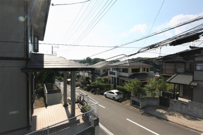 【展望】 | ホープ小机 | ホープ小机　　　バルコニーからの眺めです。　１階ですが、2階です♪