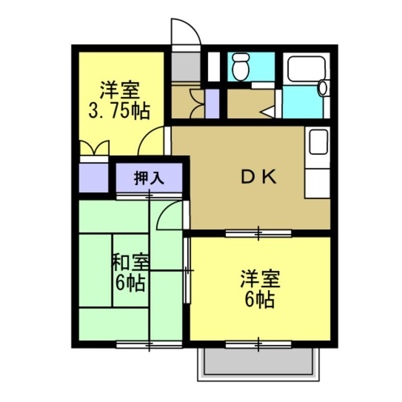 ナシキハイツの間取り