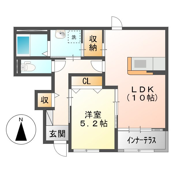 ラーナニシノウチの間取り