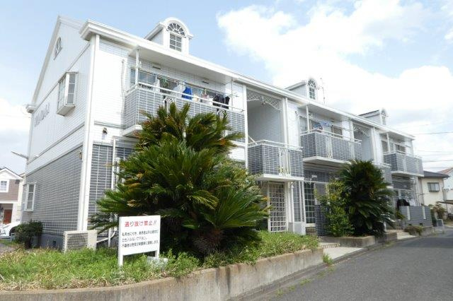 倉敷市船穂町船穂のアパートの外観