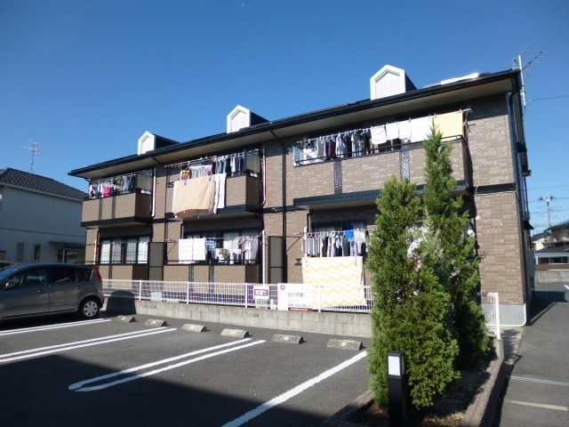 倉敷市茶屋町のアパートの外観