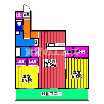 【間取り】 | パークヴィラ博多