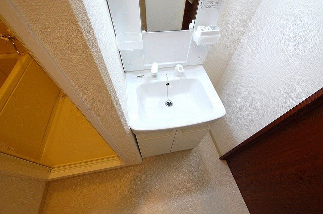井田マンションの洗面所|忙しい朝には欠かせない洗面所です
