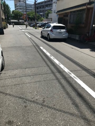 大正区テラスハウスの前面道路含む現地写真|前道
