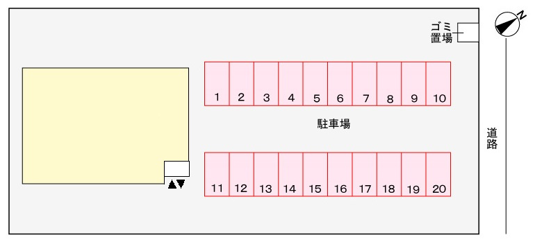 ルピナスの区画図