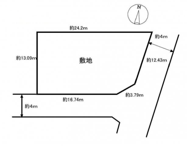 箕面市桜1丁目　土地