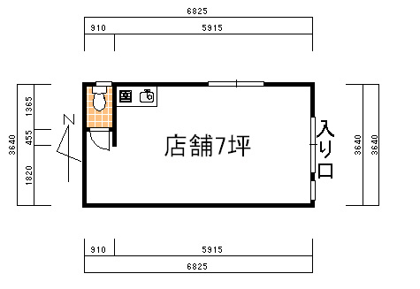 【間取り】 | ハイム幸店舗・事務所
