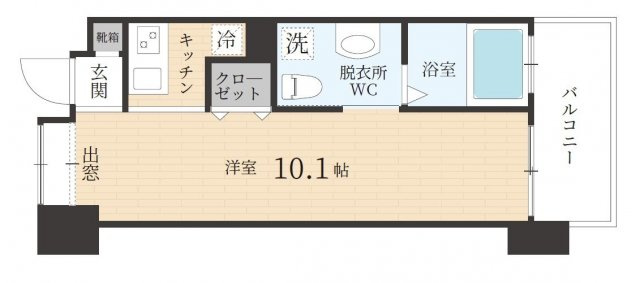 ルネッサンス21赤坂けやき通りの間取り|ルネッサンス21赤坂けやき通り(1R）