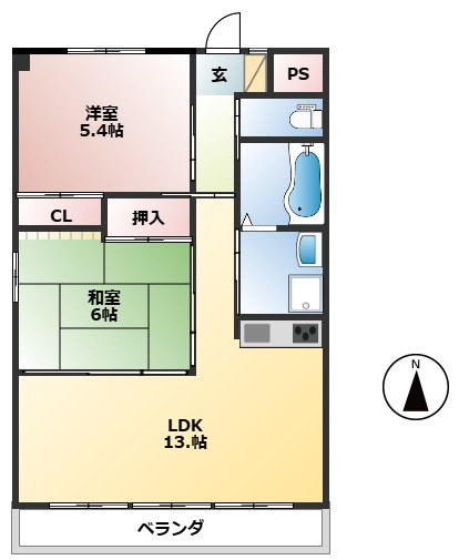 エスポワール本今の間取り