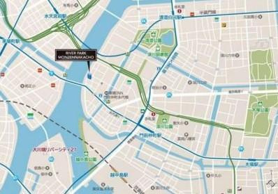 【地図】 | リバーパーク門前仲町 | リバーパーク門前仲町