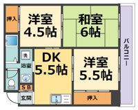 山嘉ハイツの画像