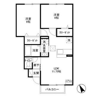 【間取り】 | St.Field(セイントフィールド)B