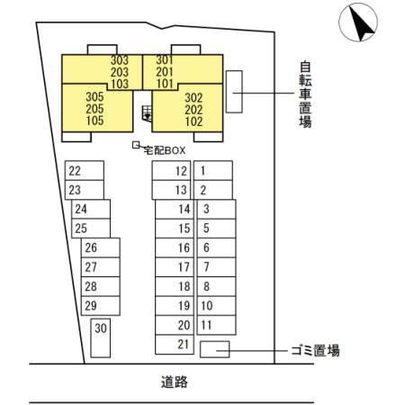 トレモンテのその他共用部分|配置図
