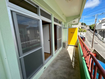 【バルコニー】 | 百々歳アパート | ※退去前の為、写真と現状が異なる場合がございます